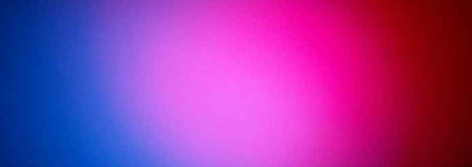 picture showing the megering of the colours of red and blue to produce magenta where they over lap